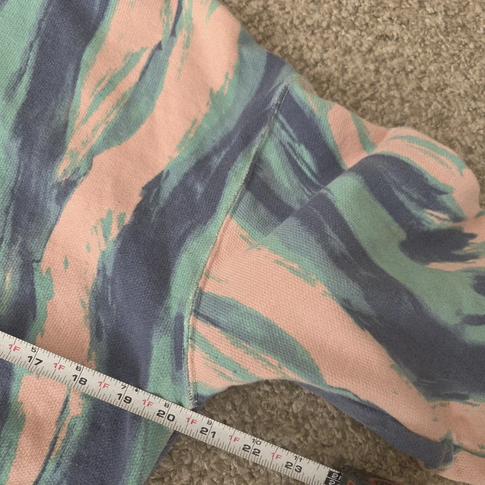 adidas originals R.Y.V. Marbled Paint Pastel AOP Hoodie Sweatshirt Men's‎ Small